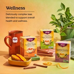 Yogi Tea – Green Tea Pure Green Decaf – Supports Vitality – 6 Pack, 96 Tea Bags