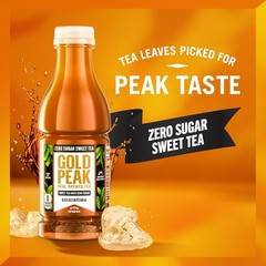 6 Bottles of Real Brewed Zero Sugar Sweet Tea – Refreshing 16.9 fl oz Beverage