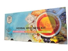 Herbal Wellness Kit Tea, 30 Days , Immune Elderry,Throat Comfort Ginger, Relaxin