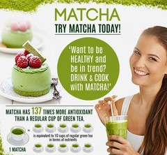 2 Pack uVernal Organic Matcha Green Tea Powder 4oz 8oz Total Pure Culinary Grade