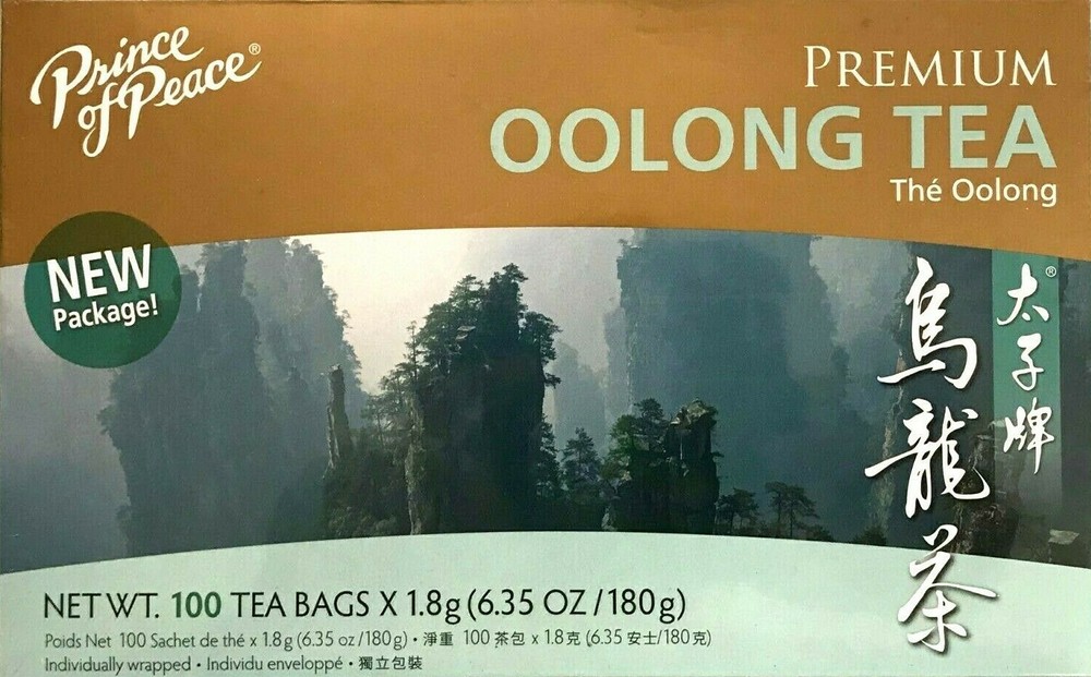 1 Box, Prince of Peace Premium Oolong Tea 6.35Oz/180g – 100 Tea Bags
