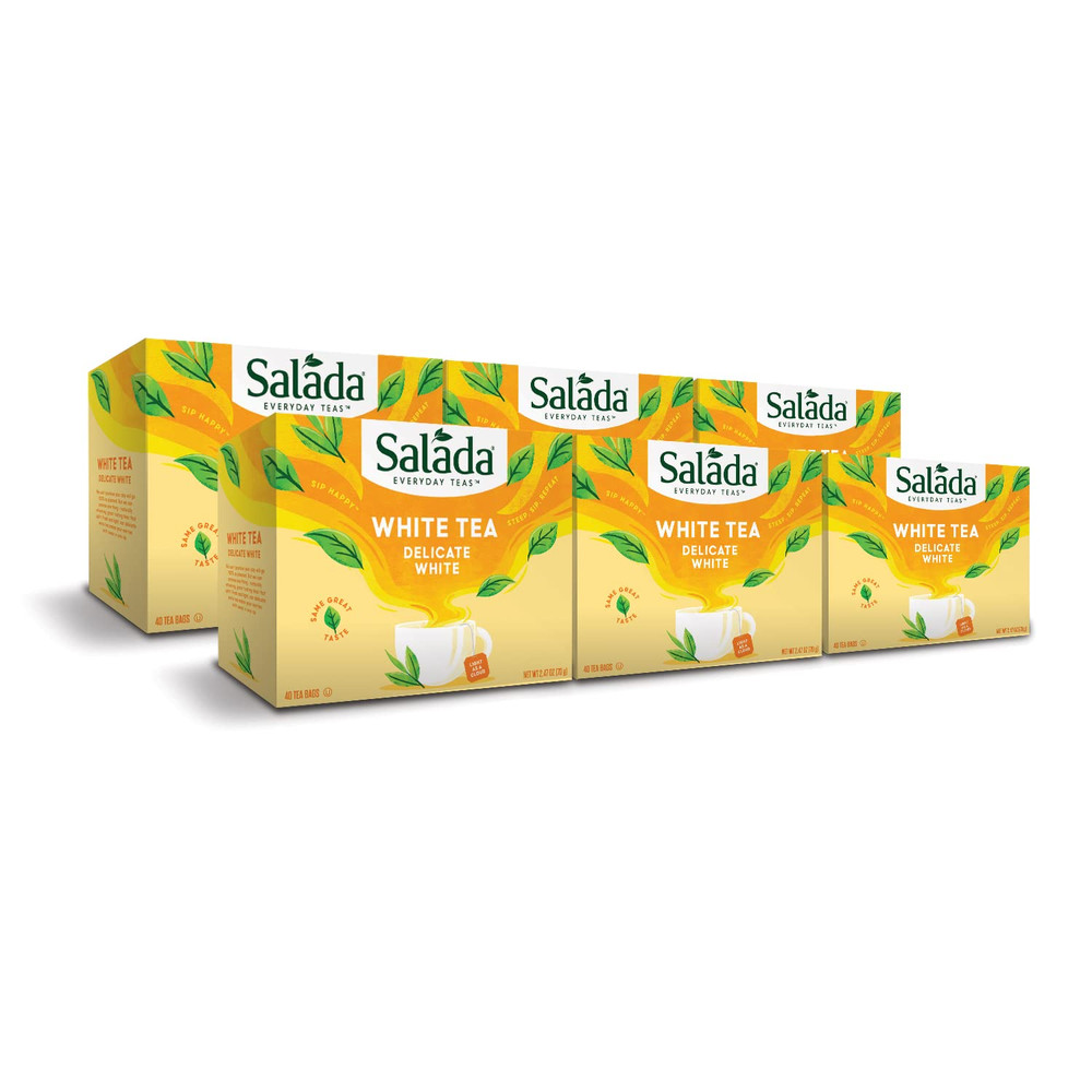 Salada Pure White Tea, 40-Count Packages (Pack of 6)