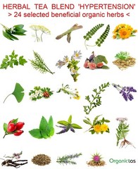 Organic Tea for High Blood Pressure – 24 Herbs Blend to lower BP naturally 100g