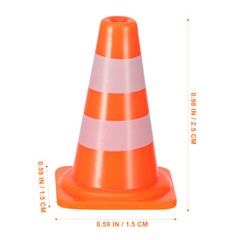 road cones mini Miniature Traffic Toys Construction Toys Model