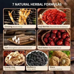 Ginseng Five Treasure Tea Liver and Kidney Nourishing Vitality Tea Herbal TeaBag