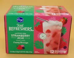 Kroger® Strawberry Acai Iced Refresher Pods, 12 ct Caffeine Free Creamy Beverage