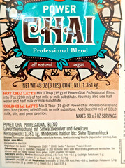 2 David Rio Power Chai Tea Latte with Matcha Mix 3 lb. Bulk Professional Blend
