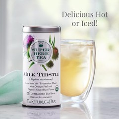Herbal Tea Organic Milk Thistle Naturally Caffeine-Free 36 Herbal Tea Bags