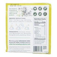Tierra Madre Diabeti-S Herbal Supplement Tea 1.5g (3 Pack – 18 Tea Bag)