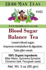 BLOOD SUGAR BALANCE TEA-controls blood sugar used clinically by Master Herbalist