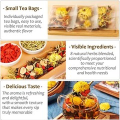 Goji Berry Chrysanthemum Tea, Dandelion Wolfberry Tea, Kidney & Liver Health