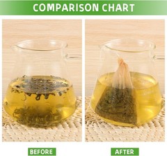 Empty Tea Bags – 300 Pcs Disposable Drawstring Unbleached Filter Bags for Loose