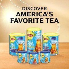 Lipton Zero Sugar Lemon Iced Tea Mix, Makes 10 Quarts (Pack of 6)