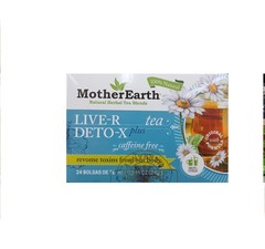 Mother Earth Liver Detox Herbal Tea Blend Caffeine Free 48 Tea Bags