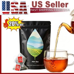 PiPi Tea Organic Oolong Tea Bags – Whole Leaf, 20 Bags (4g Each) – Cortisol & Ca