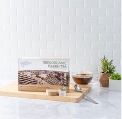100% Organic Pu-erh Tea, 100 Tea Bags Each Box -Prince of Peace