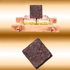 1Pc/Cup Mini Brick Tea Ripe Puerh Tea Yunnan Bulk Bohai Square Puer Tea 50g-500g