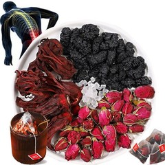 Hibiscus Tea with Rose and Mulberry Flower Tea-Liver Cleanse & Detox Herbal
