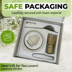 Matcha Whisk Set with Matcha Bowl – Matcha Set Included Electric Frother, Bam…