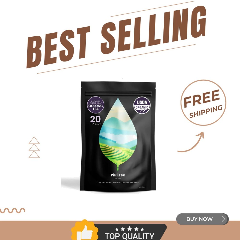Natural Digestive & Cortisol Balancing Oolong Tea – 20 Honey-Flavored Bags