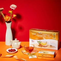 Wild American Ginseng Instant Tea, 80 sachets-Prince of Peace