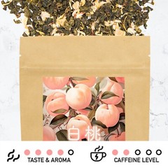 Leafmessage Tea – White Peach Jasmine Oolong Loose Leaf Floral Tea 白桃茉莉烏龍 85g