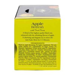 Ahmad Tea Apple Refresh Black Tea Bags Naturally Caffeinated Sugar Free 20 Ct