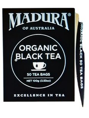 Organic Black Tea Madura Tea 500 Bags, 50 tea bags X 10 boxes = 500 tea bags