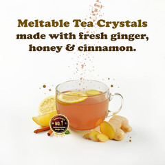 Honey Ginger Instant Tea Powder 20Pk Cinnamon Flavor Caffeine Free Drink