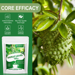 Soursop Tea Bags 100% Natural Graviola Leaves, Hoja Guanabana Tea, Caffeine Free