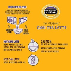 Spiced Chai Tea Latte Concentrate, 32 Ounce (Pack of 6)
