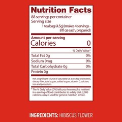Sustainable Unsweetened Hibiscus Iced Tea Bags – 22 Count for a Healthier Sip