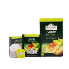 Ahmad Tea Apple Refresh Black Tea Bags Naturally Caffeinated Sugar Free 20 Ct
