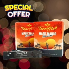 Teariffic Magic Mango Sensation Sexual Men Herb Energy Coffee 1 Box (12 Sachets)