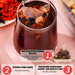 Ginseng Five Treasure Tea Herbal Wellness Blend–500g(100Bags) Free Shipping
