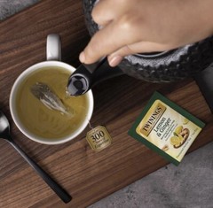 4 Box Twinings Lemon & Ginger Herbal Tea, Caffeine Free 100 Tea Bags 1.32 oz EA