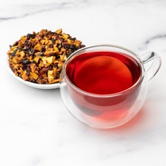 Apple Vanilla Hibiscus Fruit Tea – Herbal Loose Leaf Tisane – Fusion Teas