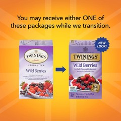 Twinings Herbal Wild Berries Bagged Tea, 20 Count
