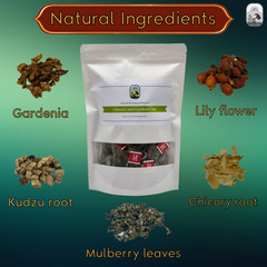 Kidney Support Liver Detox Chicory and Gardenia Herbal Tea 30 Bags 150g