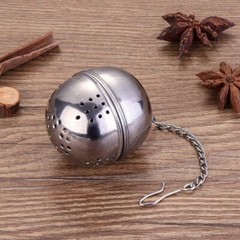 1/2 PCS Mesh Tea Infuser Stainless Metal Cup Strainer Loose Leaf Filter W/Lid