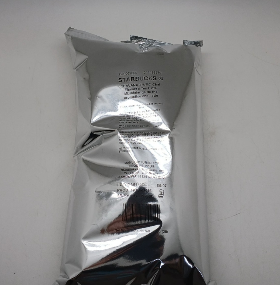 Starbucks Teavana Chai Tea Latte Mix 2 Pound Bag – Toasted Nutmeg & Cinnamon