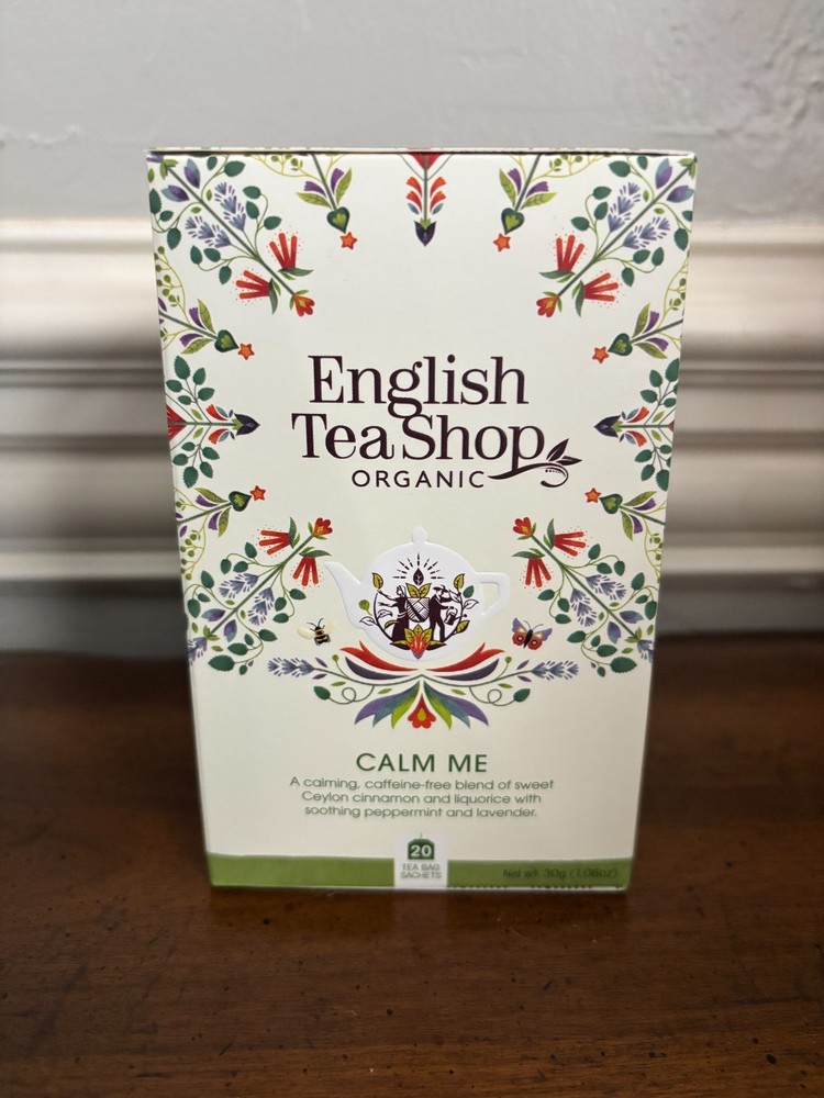 English Tea Shop Organic Calm Me – 20 Paper Tea bag sachets Exp 11/2026 Set of 2