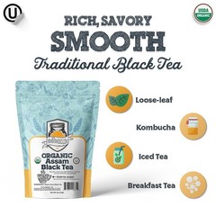 Fermentaholics Assam Black Tea Organic Loose Leaf Tea 4 oz Package
