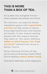TAZO Tea Bags, Black Tea, Regenerative 32 Bags (Pack of 2), Organic Chai
