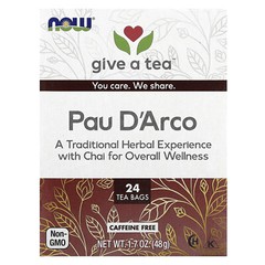 give a tea, Pau D’Arco, Caffeine-Free, 24 Tea Bags, 1.7 oz (48 g)