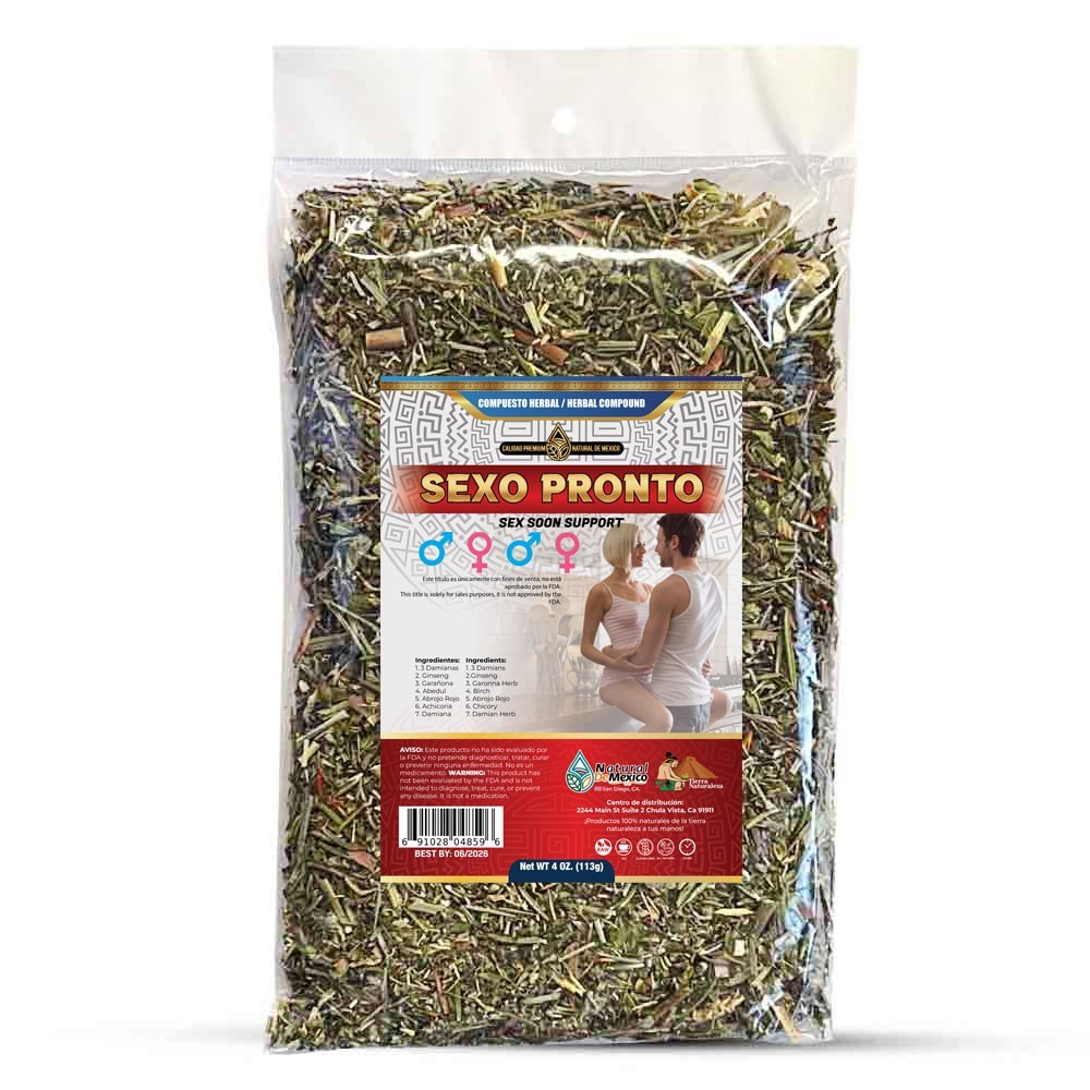 Sexo Pronto Compuesto Herbal 4 oz. Sex Soon Support Tea 4 Oz. Natural de Mexico