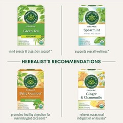 Naturally Delicious Organic Triple Mint Tea – Digestive Aid, 16 Compostable Bags