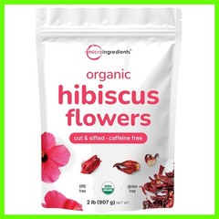 Cut & Sifted Organic Hibiscus Flowers, 2 lbs | Perfect for Flavorful Brewed Tea