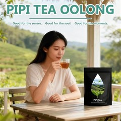2PACK PiPi Tea Organic Oolong Tea Bags – Premium Whole Leaf, 20 Bags (4g Each)