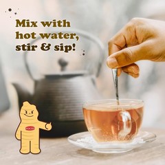 Pocas Honey Ginger Tea – Instant Tea Powder Packets with Ginger Honey – 20 Ct